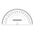 White Protractor Color PNG