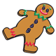 Gingerbread Man with raisin buttons and eyes