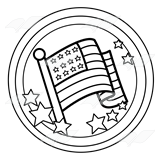 USA Flag Badge
