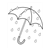 Umbrella in Rain Line PDF