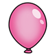 Dark Pink Balloon without string