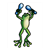 Frog with Maracas Color PDF