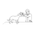 Veterinarian with Dog Line PNG