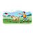 Boy Throwing Flying Disc Color PNG