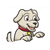Puppy with Red Collar Color PDF