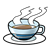 Cup and Saucer Color PNG