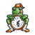 Frog Clock Color PDF