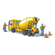 Cement Truck with two workmen