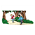 Boys Playing in Forest Color PDF