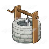 Stone Well with Bucket