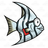 Gray-White Striped Fish