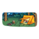 Camping Scene girl sleeping in tent