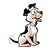 Dog Thumping Tail Color PNG