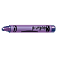 Crayon with Label Purple