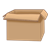 Open Cardboard Box Color PNG