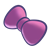 Purple Bow Color PNG