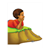 Boy Lying on the Bank Color PDF