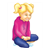 Girl Sitting Color PDF