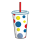 Medium Drink Cup polka dot