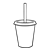Small Drink Cup Line PNG