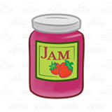 Strawberry Jam Jar