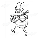Bug Playing a Banjo