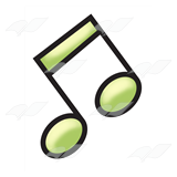 Green Eighth Notes
