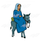 Mary Riding Donkey