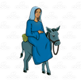 Mary Riding Donkey