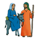 Mary and Joseph with donkey