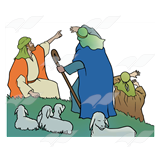Shepherds on Hillside