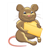 Chubby Brown Mouse Color PDF