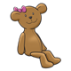 Teddy Bear with a pink bow