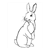 Brown Cottontail Rabbit Line PDF