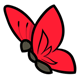 Bright Red Butterfly 