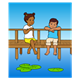 Boy and Girl on the Pier 