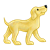 Yellow Dog Color PNG