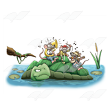 Annoyed Turtle with a Band