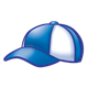Blue and White Cap 