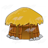 African Grass Hut