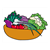 Bowl of Vegetables Color PDF