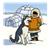 Eskimo with Husky Color PNG