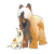 Two Dogs Color PNG