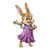 Bunny Singing Color PNG