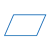 Blue Parallelogram Color PNG