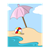 Umbrella and Beach Ball Color PDF