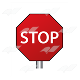 Stop Sign on Post