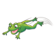 Frog Leaping with motion lines