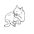 Cat Licking Paw Line PDF