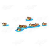 Nine Brown Ducklings